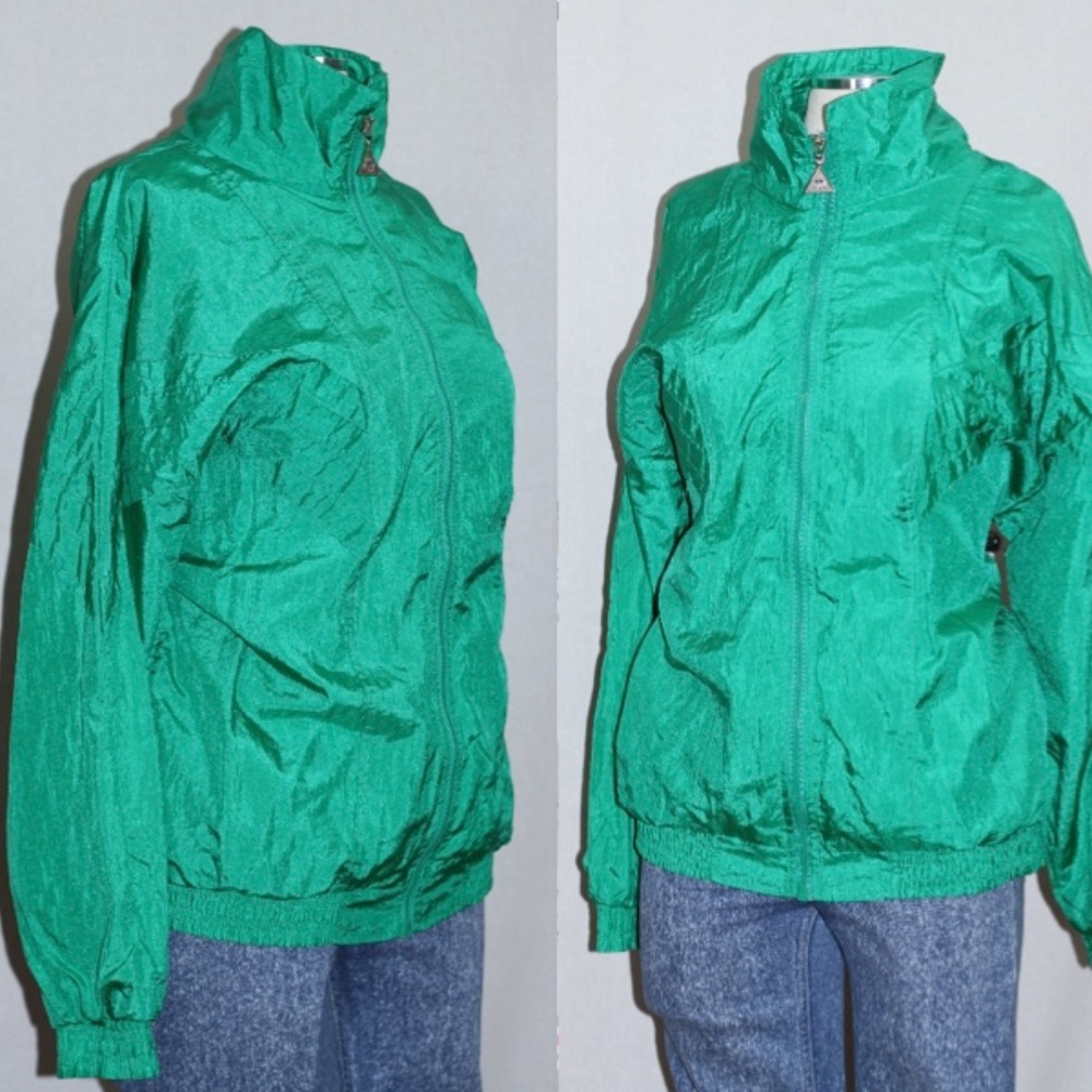Casual Isle Green Windbreaker Jacket